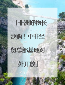 非洲好物长沙购！中非经贸总部基地对外开放