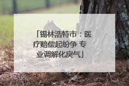 锡林浩特市：医疗赔偿起纷争 专业调解化戾气