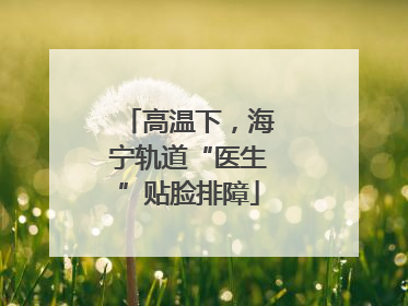 高温下，海宁轨道“医生”贴脸排障