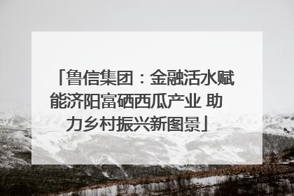 鲁信集团：金融活水赋能济阳富硒西瓜产业 助力乡村振兴新图景