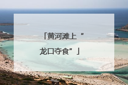 黄河滩上“龙口夺食”