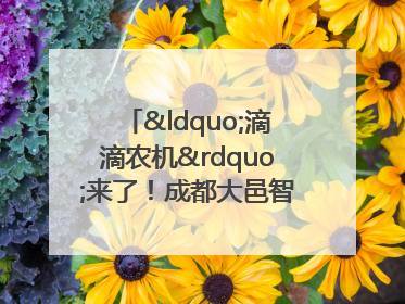 “滴滴农机”来了！成都大邑智慧农机走俏
