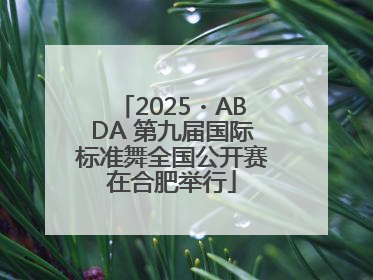 2025・ABDA 第九届国际标准舞全国公开赛在合肥举行
