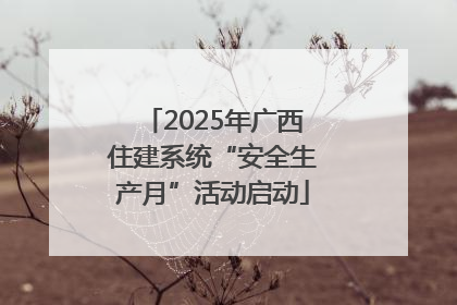2025年广西住建系统“安全生产月”活动启动