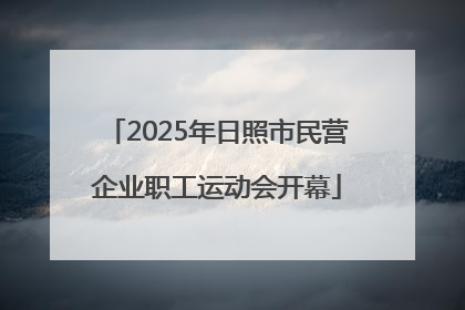 2025年日照市民营企业职工运动会开幕