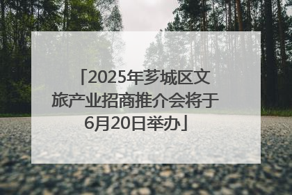 2025年芗城区文旅产业招商推介会将于6月20日举办