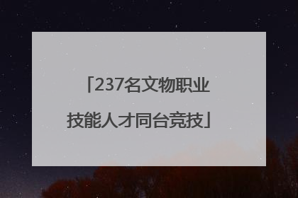 237名文物职业技能人才同台竞技