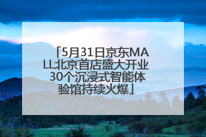 5月31日京东MALL北京首店盛大开业 30个沉浸式智能体验馆持续火爆