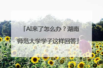 AI来了怎么办？湖南师范大学学子这样回答