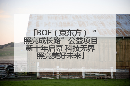 BOE（京东方）“照亮成长路”公益项目新十年启幕 科技无界照亮美好未来